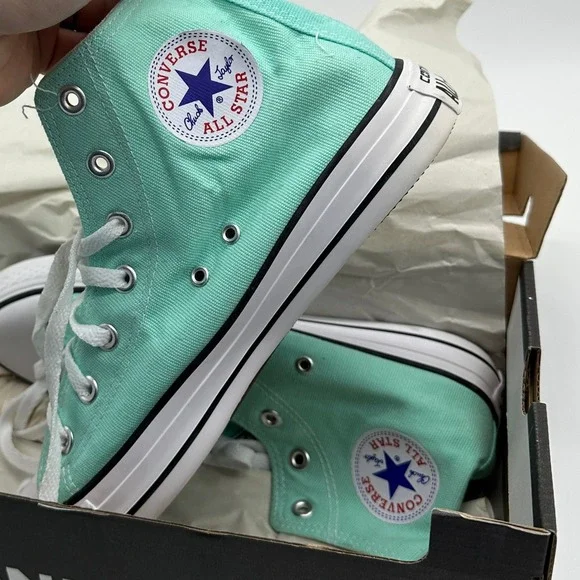 Converse Shoes Unisex Mens 7.5 Womens 9 Mint‎ Chuck Taylor All Star 164396F NEW - Picture 3 of 8
